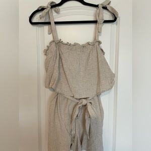 Vici oatmeal colored romper